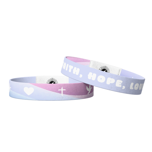 Faith Hope Love Bible Verse Bracelet