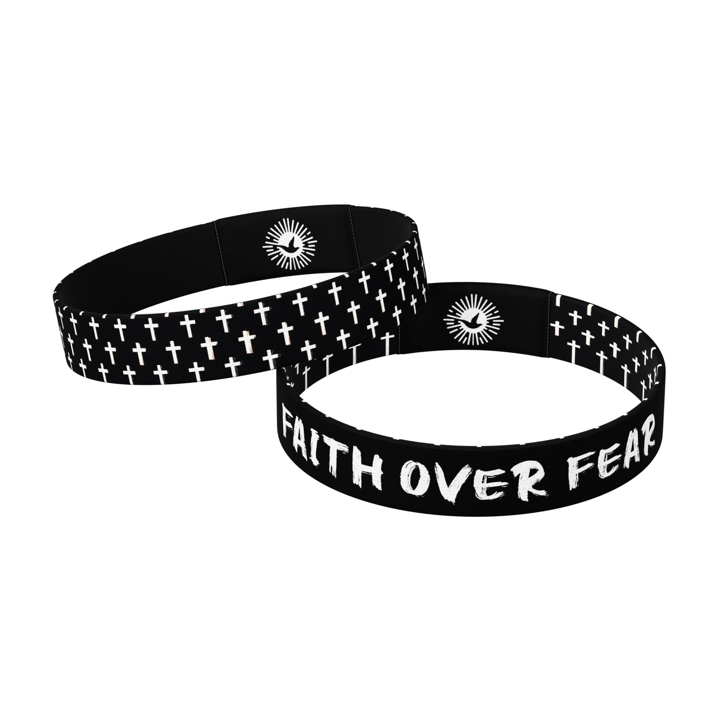 Glow in the Dark Faith Over Fear Bible Verse Bracelet