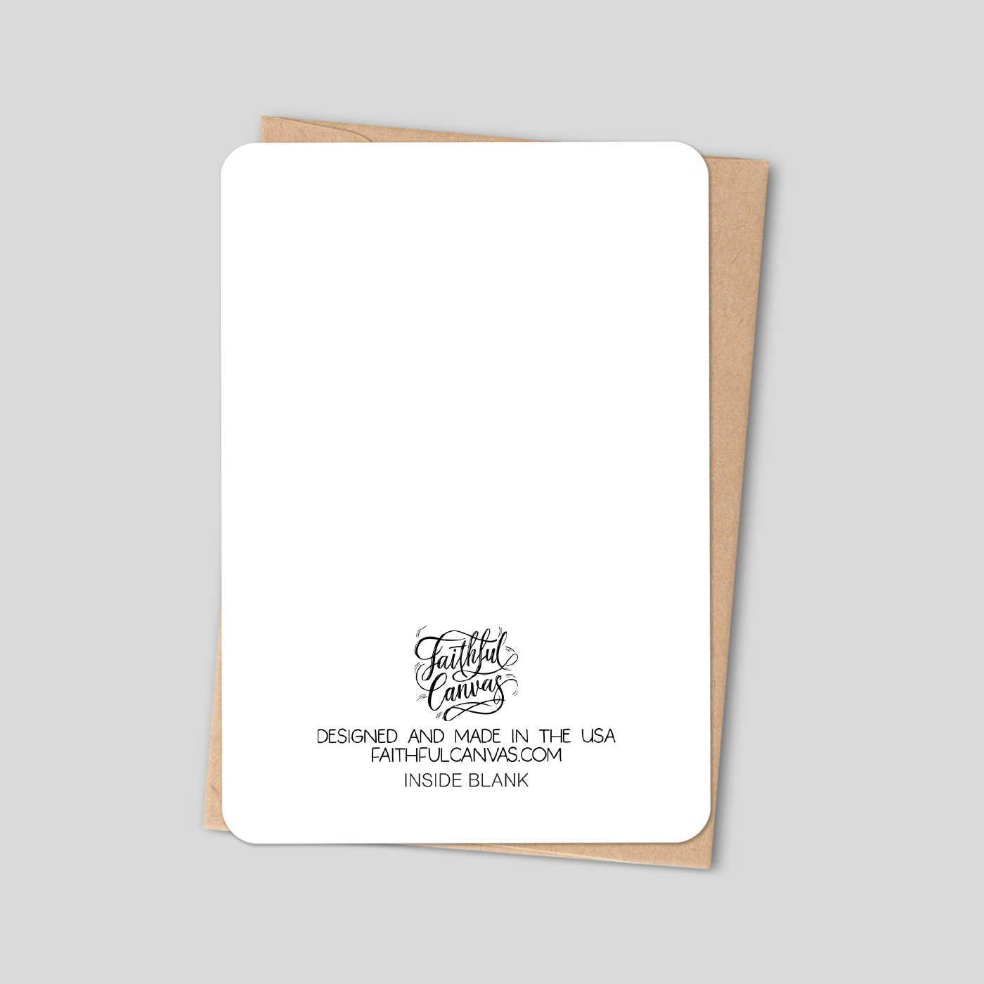 Faith Over Fear – Inspirational Christian Greeting Card