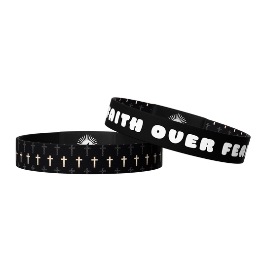 Faith Over Fear Bible Verse Bracelet