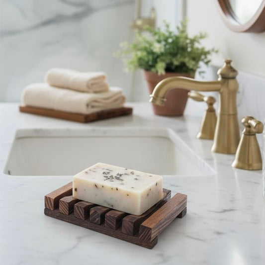 Wooden Soap Dish | Self Draining | Eco Friendly
