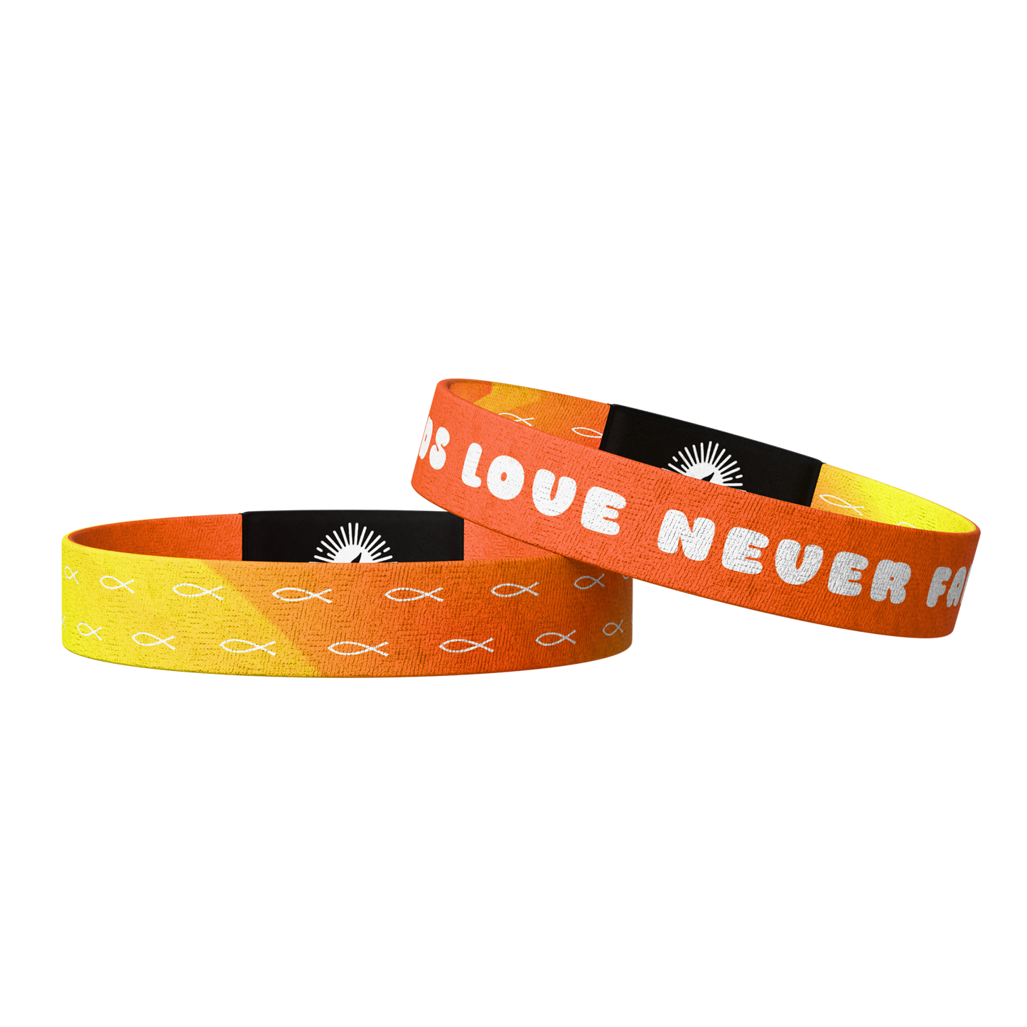 God's Love Never Fails Bible Verse Bracelet