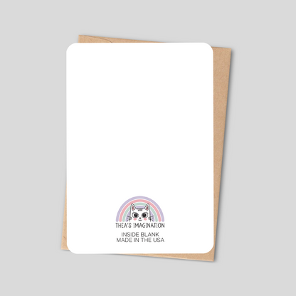 We’re Butter Together – Cute Kawaii Toast & Butter Greeting Card