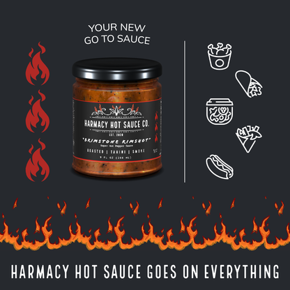 Brimstone Rimshot - Extra Hot Tahini & Roasted Red Pepper Sauce (9oz)
