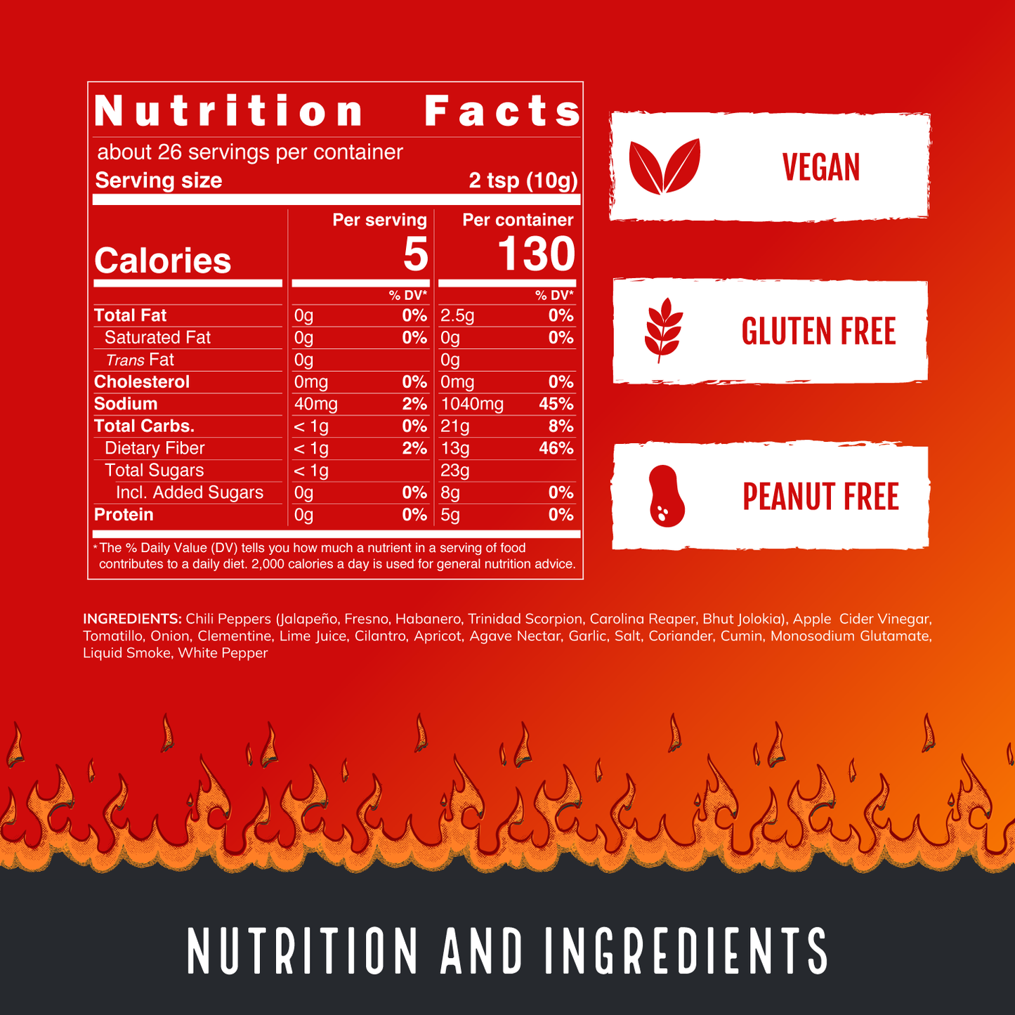 Pata del Diablo - Extra Hot Tomatillo & Clementine Pepper Sauce (9oz)