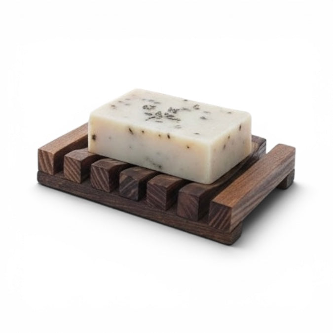 Bath Accessories | Rectangular Wooden Soap Dish