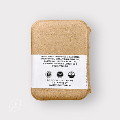 Awaken Bar Soap - Eucalyptus & Lemon w/ Chlorella Powder