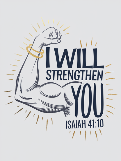 I Will Strengthen You (Isaiah 41:10) - Bible Verse Card