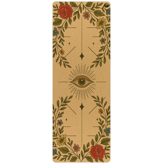 Infinite Bloom Aura Cork Yoga Mat