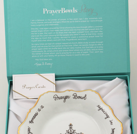 The Celeste Prayer Bowl -Romans 12:12 | PrayerBowls