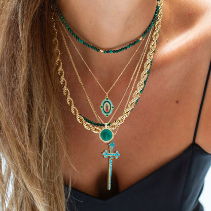 Athena Cross Necklace
