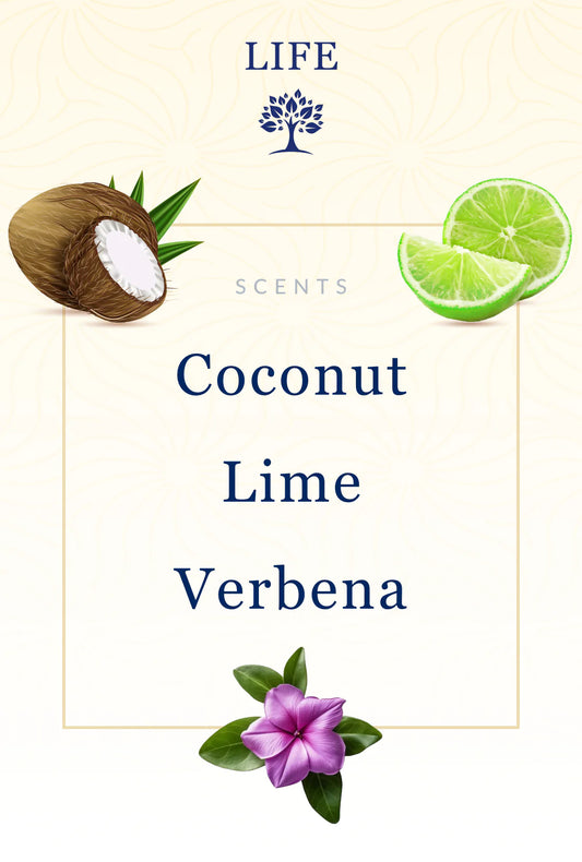 Life Bible Candle - Coconut, Lime & Verbena Scent with Hidden Verses