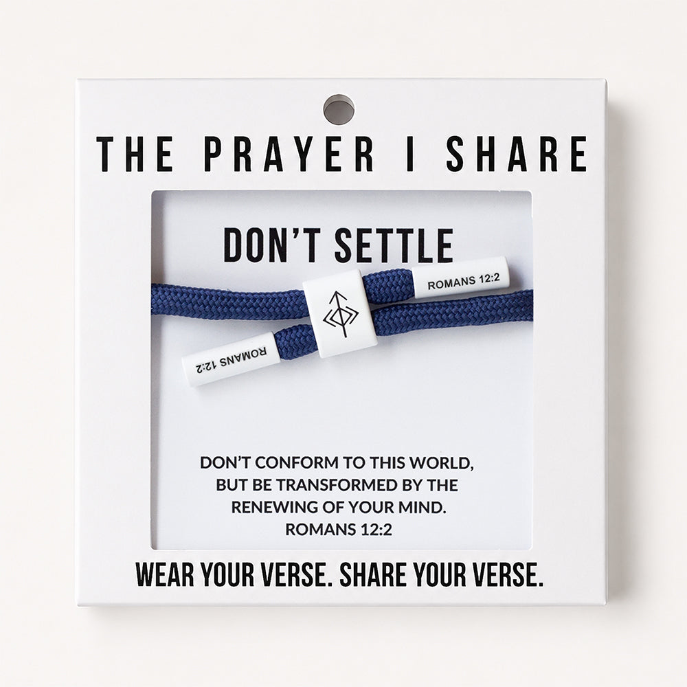Don't Settle, Romans 12:2