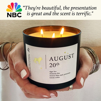 June Birthdate Zodiac Candles