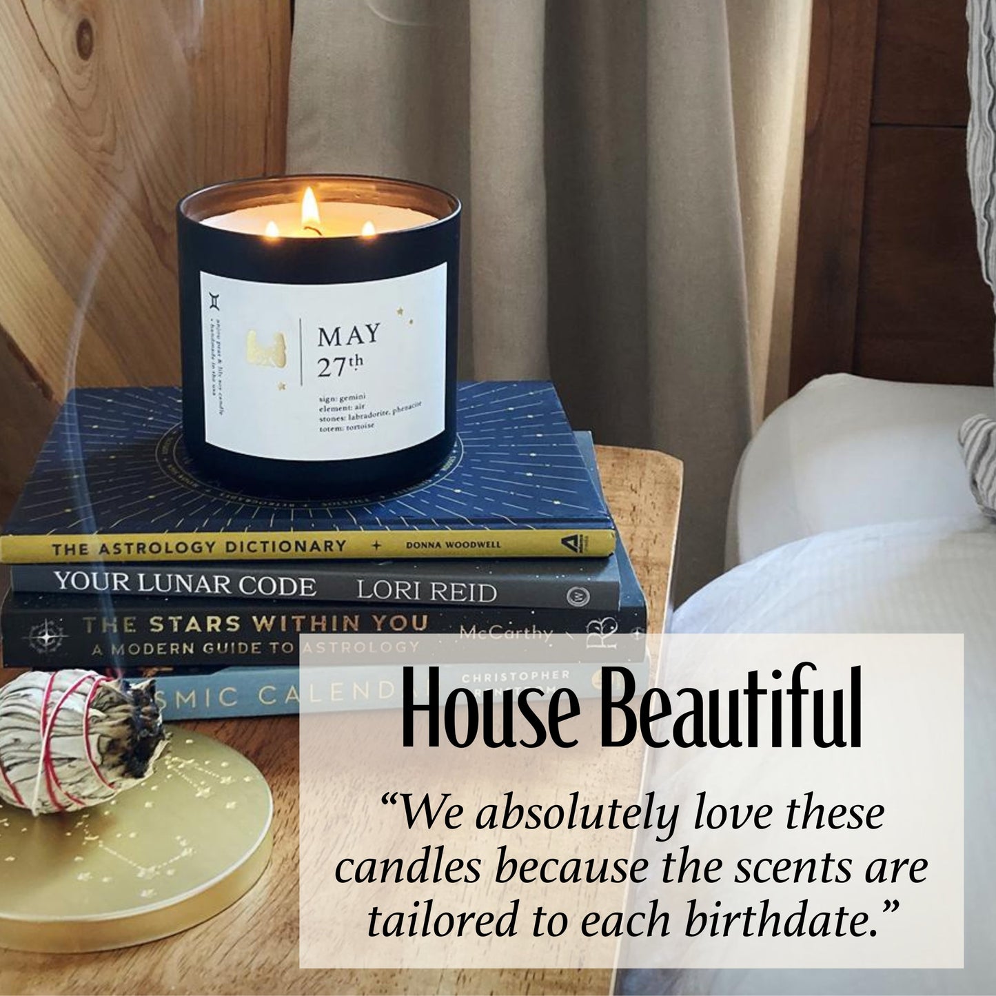 June Birthdate Zodiac Candles