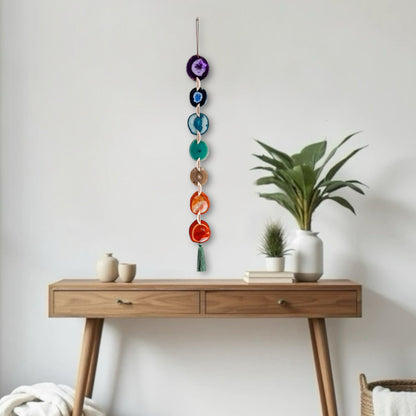 Chakra Agate Wall Hanging