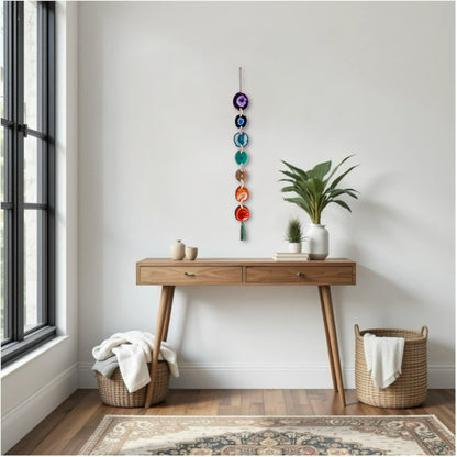Chakra Agate Wall Hanging