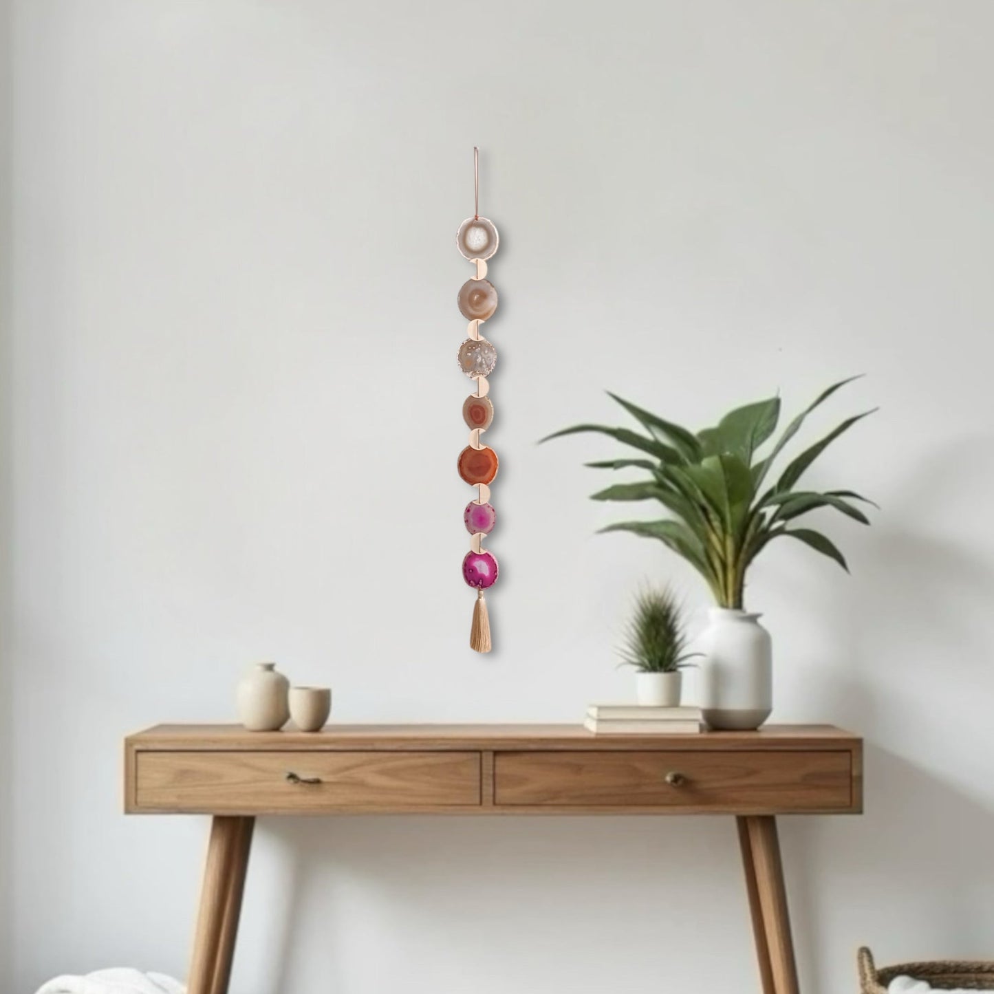 Sunset Ombre Agate Wall Hanging