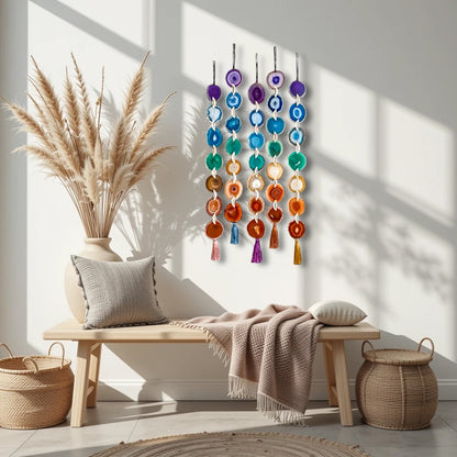 Chakra Agate Wall Hanging