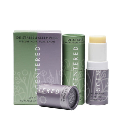De-stress & Sleep Well Aromatherapy Balm Duo