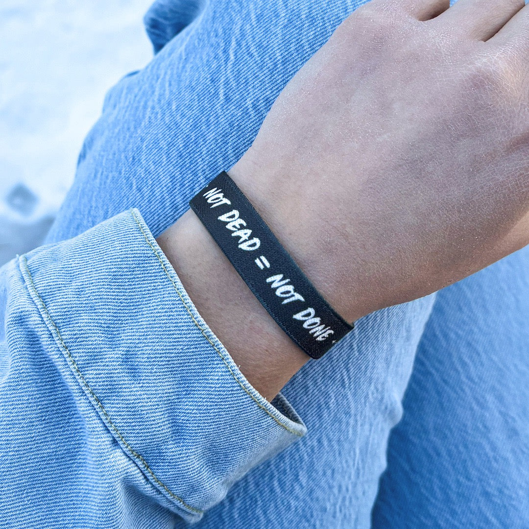 Not Dead Equals Not Done Bible Verse Bracelet