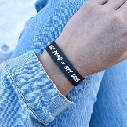 Not Dead Equals Not Done Bible Verse Bracelet
