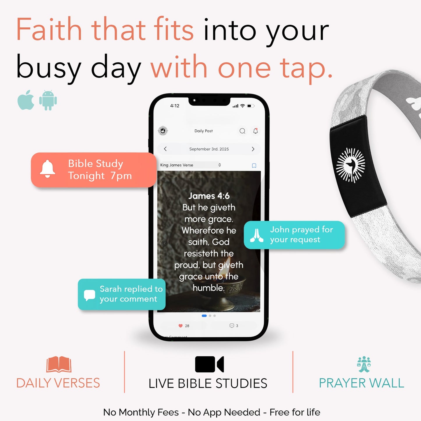 God's Army Bible Verse Bracelet