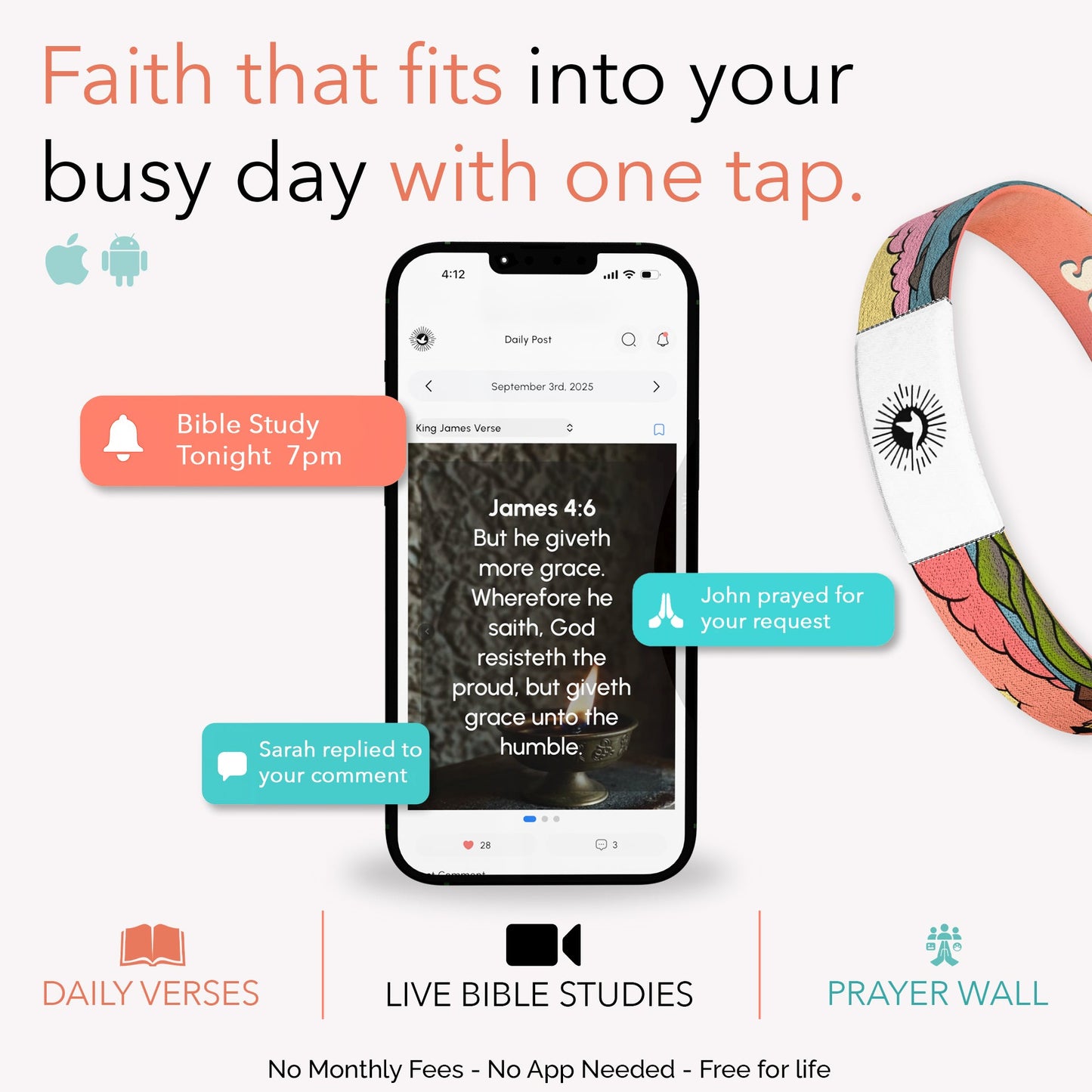 Jesus Saves Bible Verse Bracelet