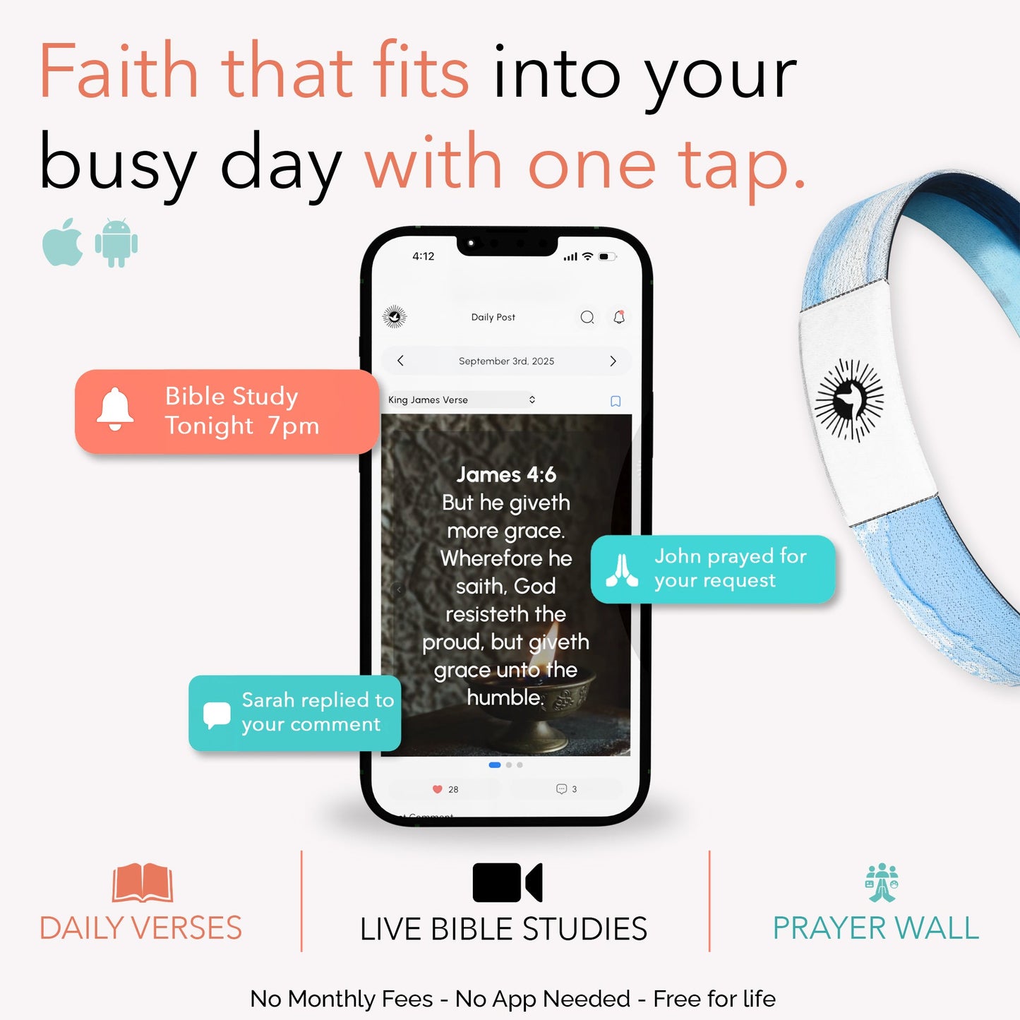 Redeemed Bible Verse Bracelet