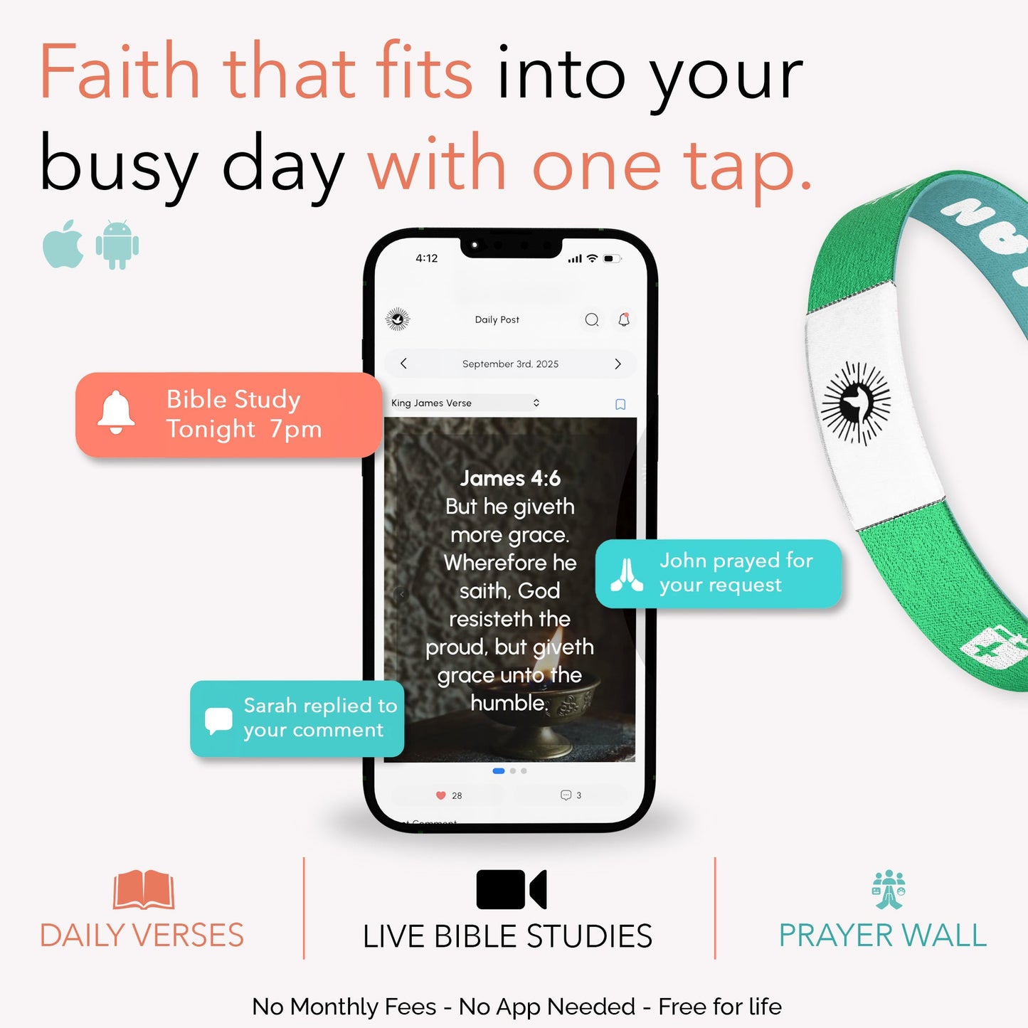 Trust His Plan Bible Verse Bracelet