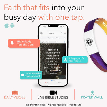 Wrapped in Grace Bible Verse Bracelet