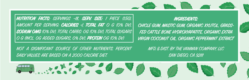 *New* VanMan's Remineralizing Chewing Gum - 2 oz