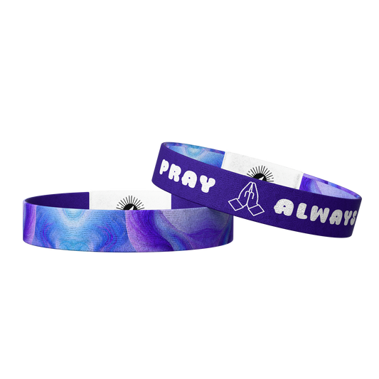 Pray Always Bible Verse Bracelet