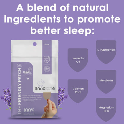 Snooze Melatonin Sleep Patches  - Travel 8 Pack