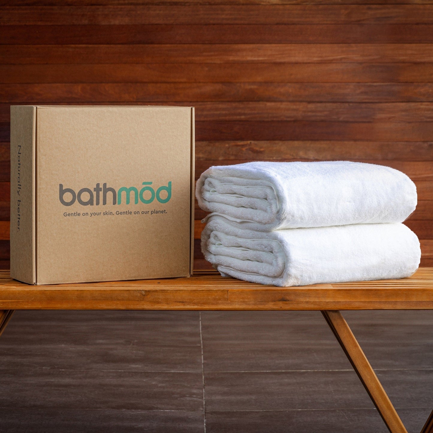 Luxury Organic Bath Sheets Two Pack - GOTS Certified, Soft, Eco-Friendly