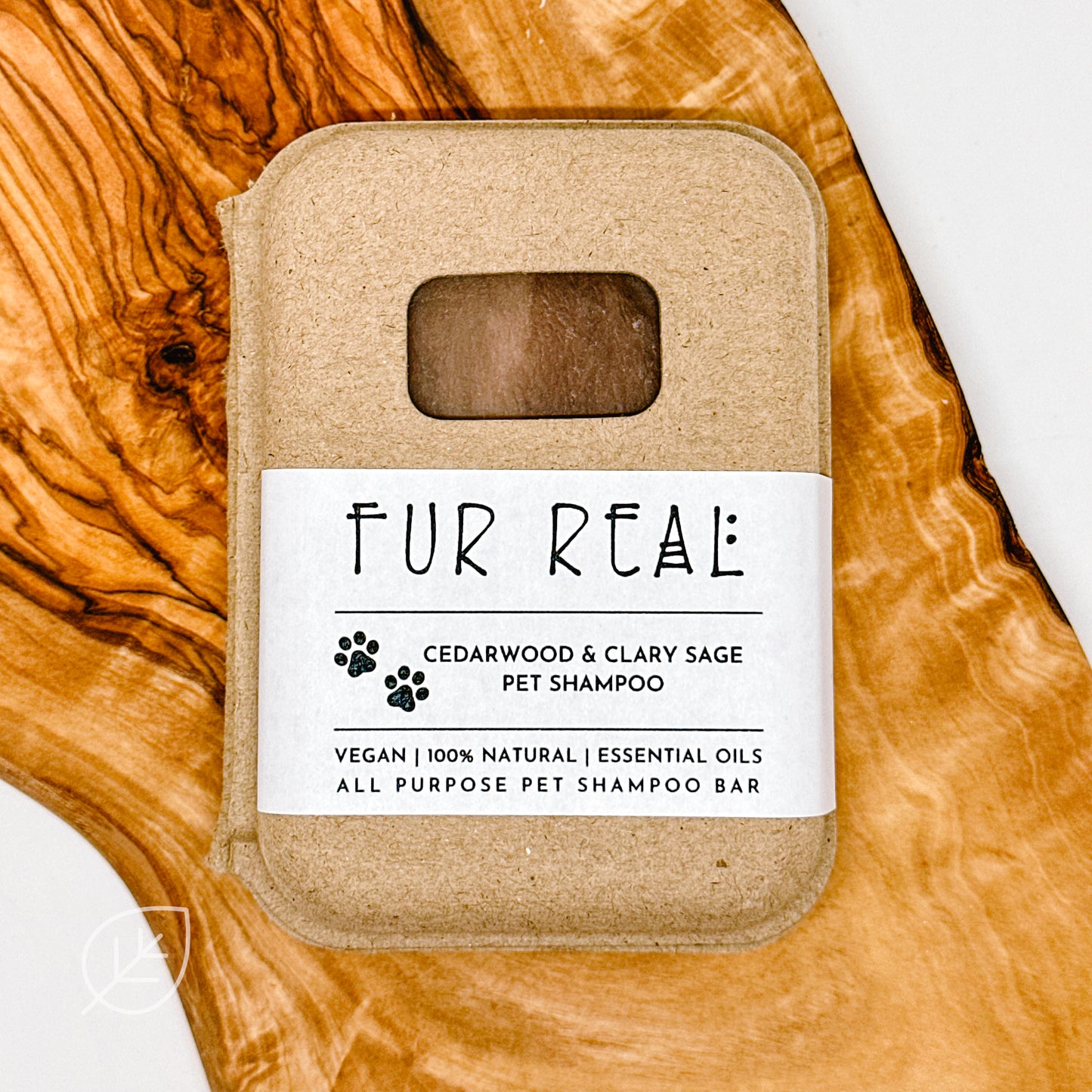 Fur Real Bar Shampoo - Cedarwood, Petitgrain & Clary Sage - Tick Repelling