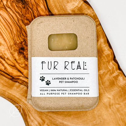Fur Real Bar Shampoo - Lavender Patchouli - Calming, Soothing & Insect Repelling